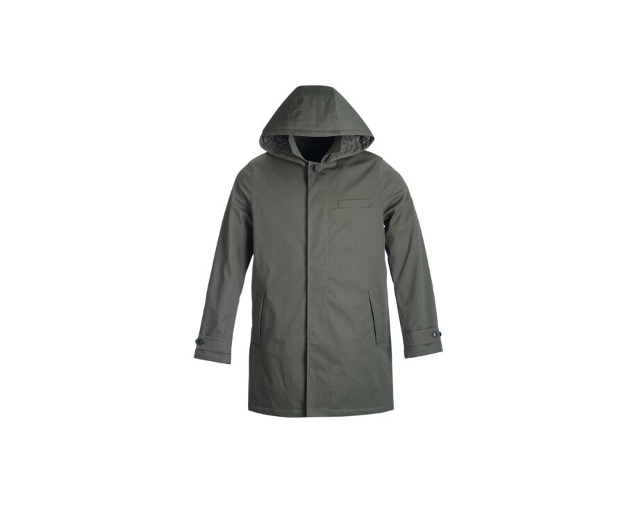 Trench matelassé homme Vert foncé  - AURESTILDE