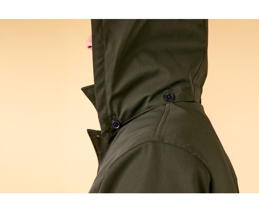 Trench matelassé homme Vert foncé  - AURESTILDE