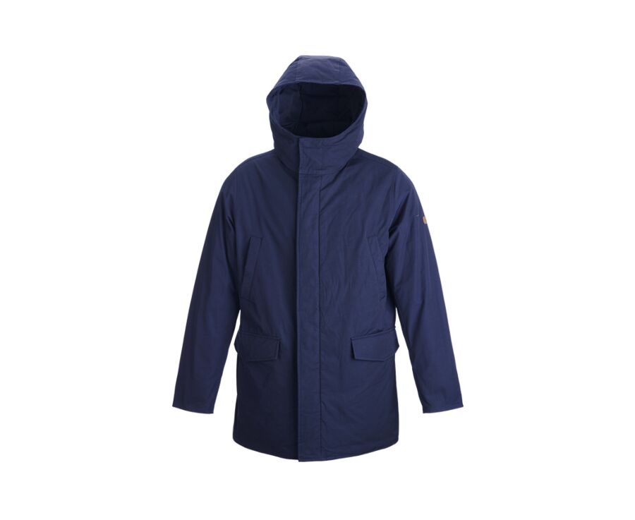 Parka hiver homme doublée plumes Navy Foncé - SOREN III