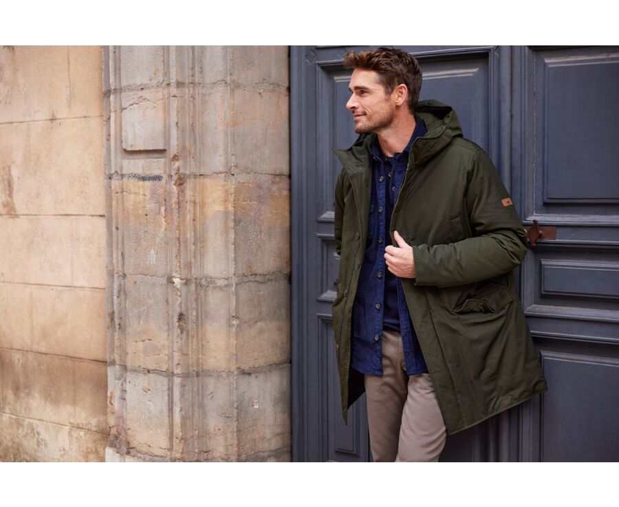 Parka hiver homme doublee plumes Vert Fonce Soren Iii Bexley