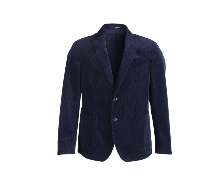 Blazer velours homme Marine - LÉANDRUS