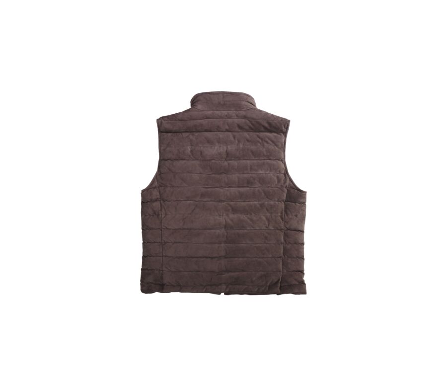 Doudoune sans manches cuir Brun homme Niklas Bexley
