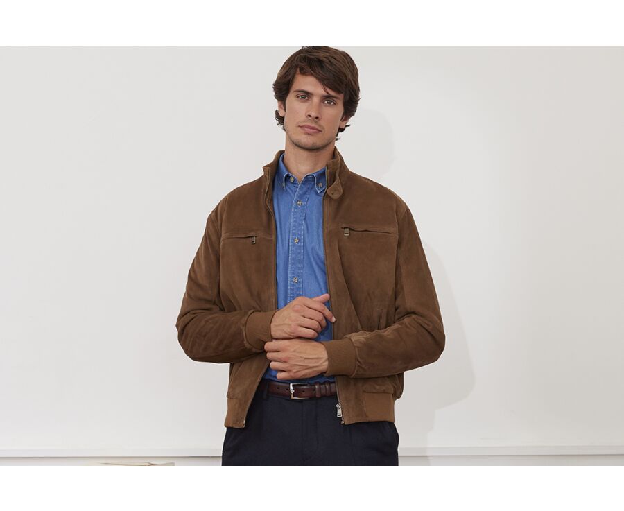 Blouson best sale homme velours