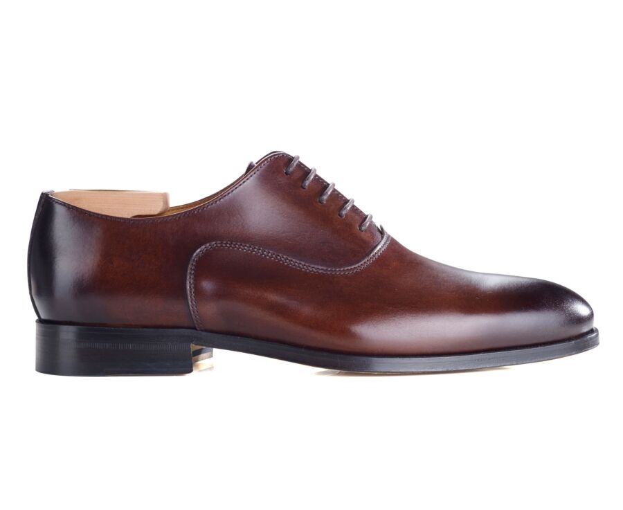 Richelieu homme Chocolat Patiné semelle cuir - WAYFORD