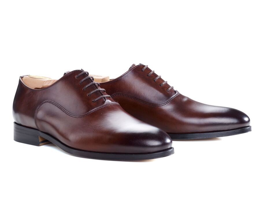 Richelieu homme Chocolat Patiné semelle cuir - WAYFORD