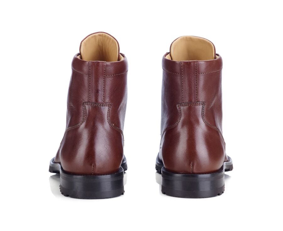 Boots cuir homme Chocolat Patiné - BARDFIELD