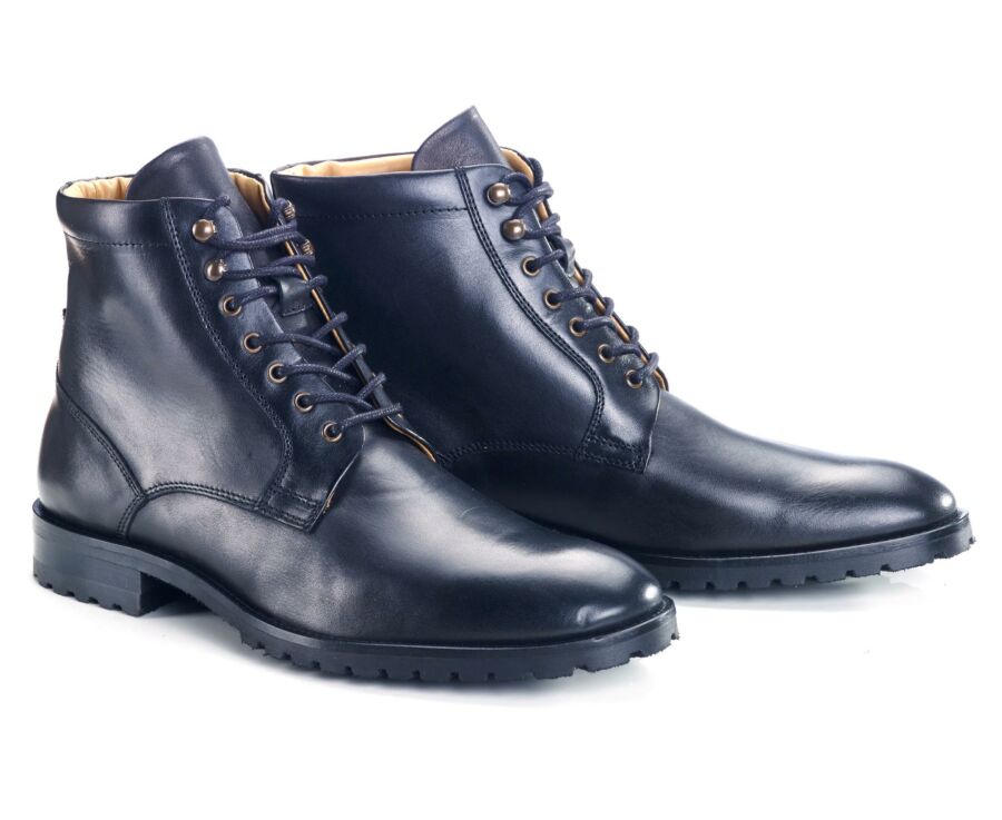 Boots cuir homme Noir Patiné - BARDFIELD