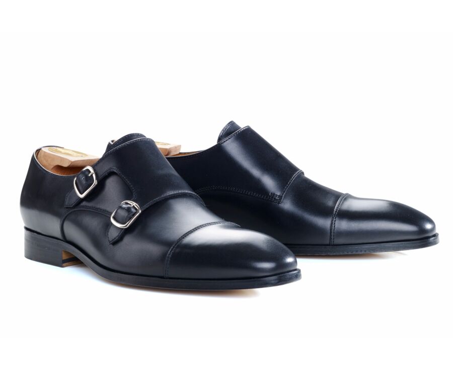 Chaussures homme double boucle Noir - CHEDDINGTON