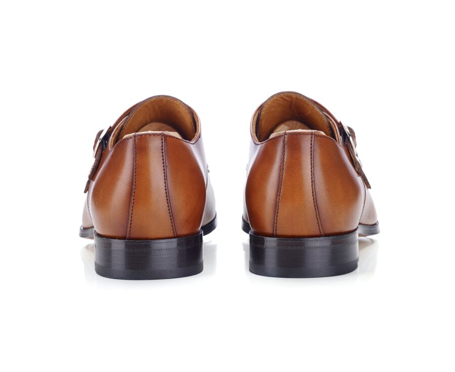 Chaussures homme double boucle Gold Patiné - CHEDINGTON