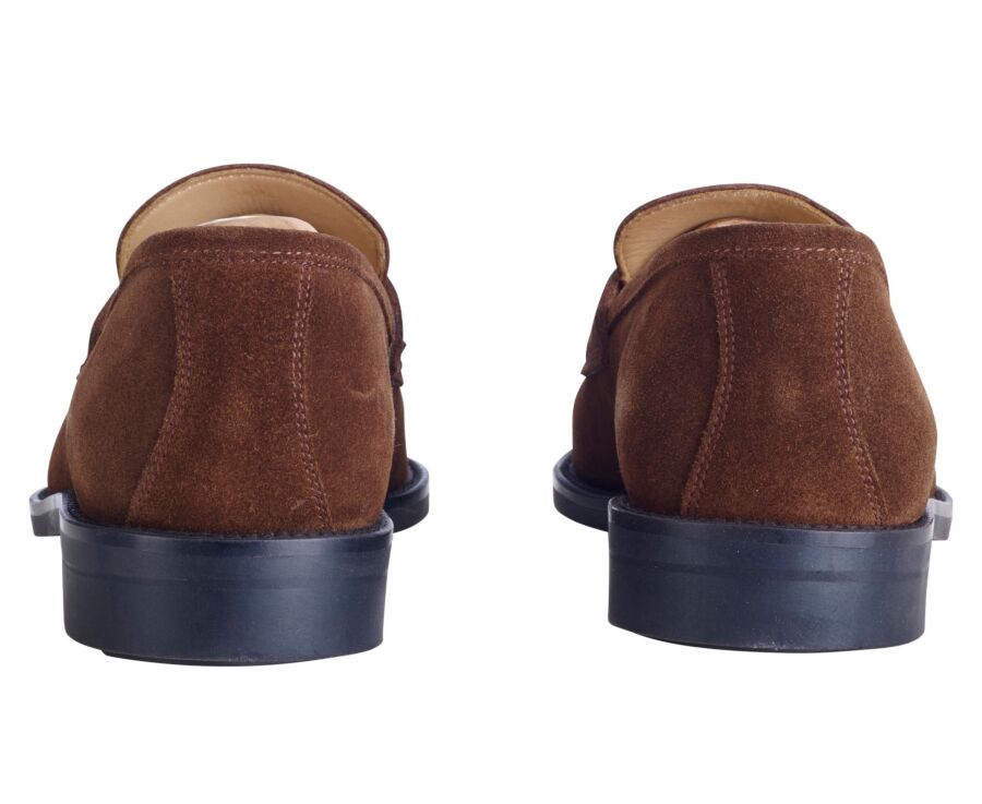Mocassin homme Velours Havane - WEMIC GOMME CITY