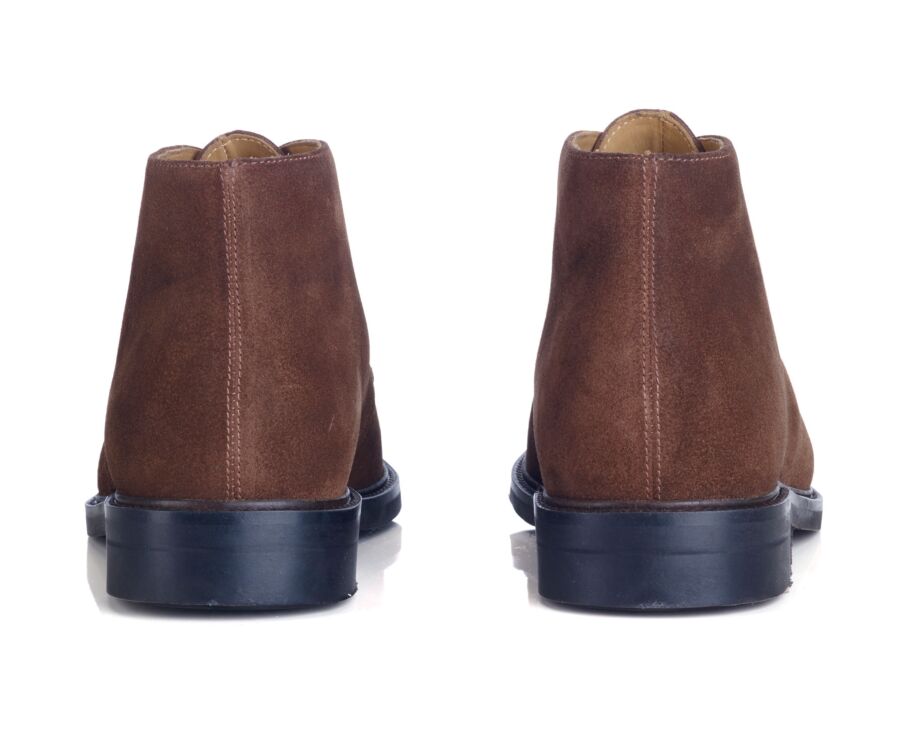 Low boots homme Velours Havane - GREENWICH GOMME CITY II