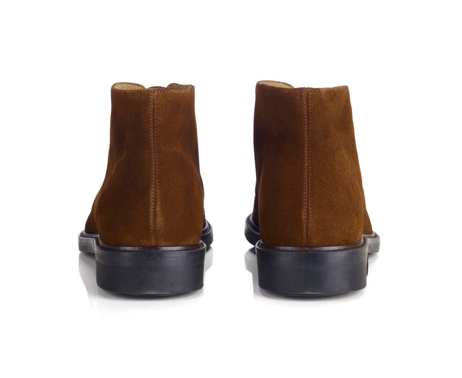 Low boots homme Velours Havane - GREENWICH GOMME CITY II