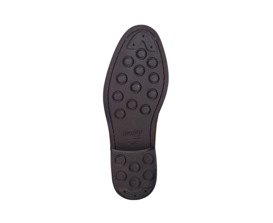 Low boots homme Velours Havane - GREENWICH GOMME CITY II
