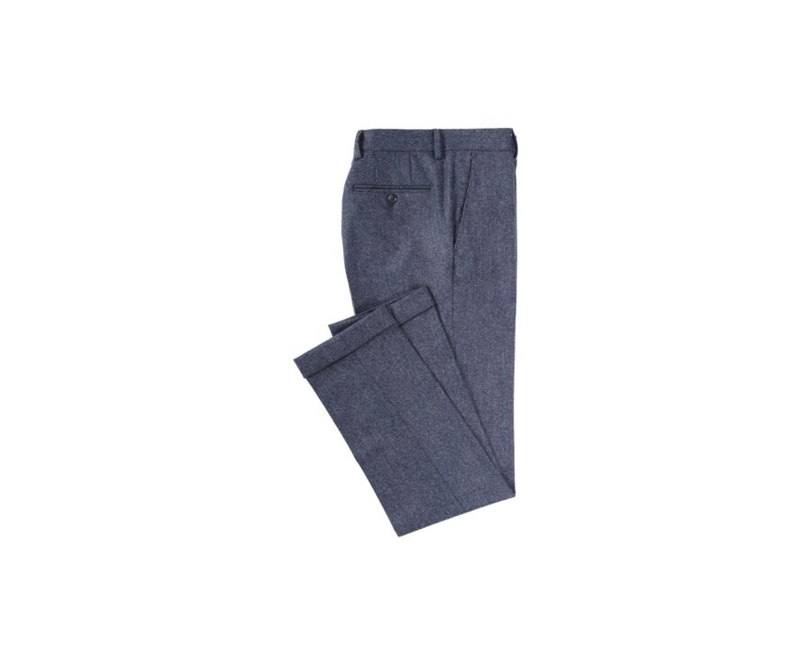 Pantalon habillé homme Chevron Gris Bleu - LELIAN