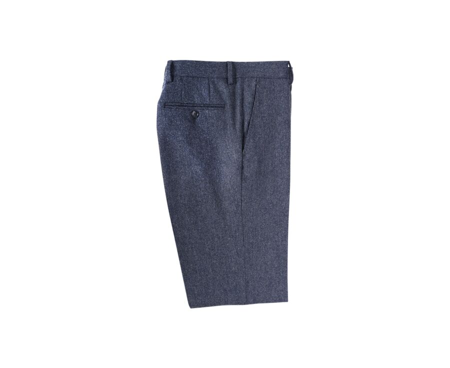 Pantalon habillé homme Chevron Gris Bleu - LELIAN