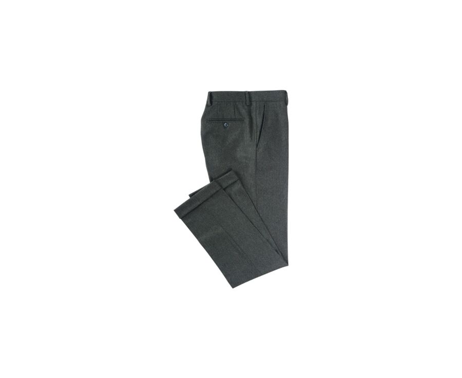 Pantalon habillé homme Chevron Vert Foncé - LELIAN