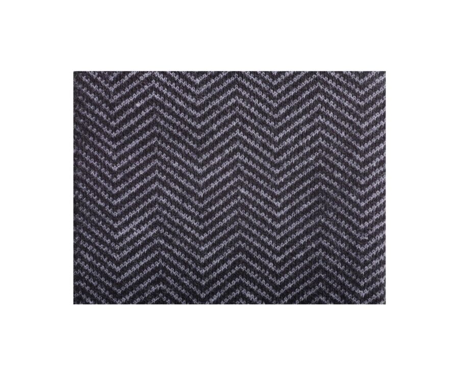 Chaussettes homme épaisses coton motif chevrons Noir et Gris