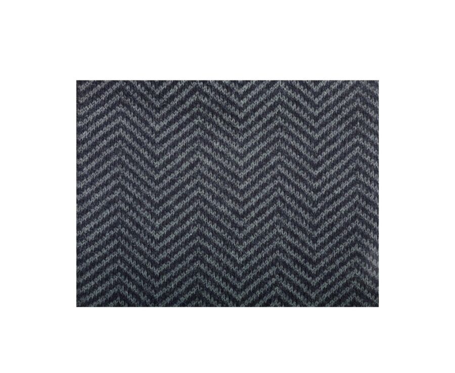 Chaussettes homme épaisses coton motif chevrons Navy et Vert