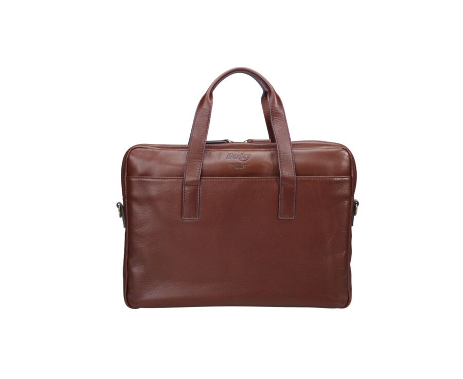 Cartable en cuir cognac - HARWINTON