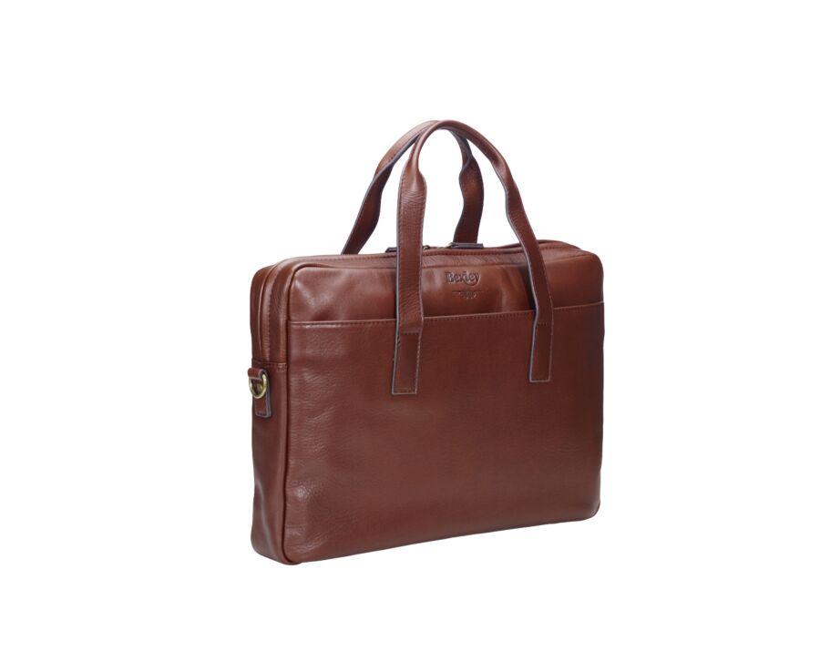 Cartable en cuir cognac - HARWINTON