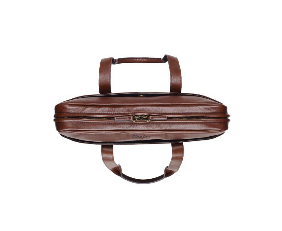 Cartable en cuir cognac - HARWINTON
