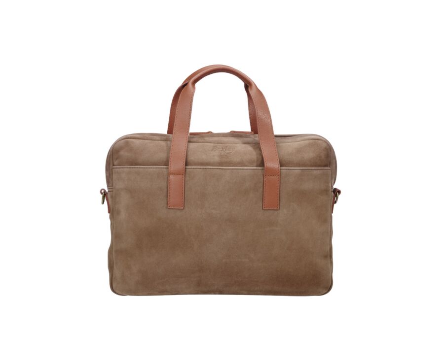 Cartable en velours tabac - HARWINTON