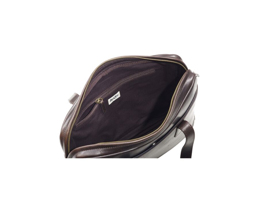 Cartable en cuir Chocolat Foncé - HARWINTON