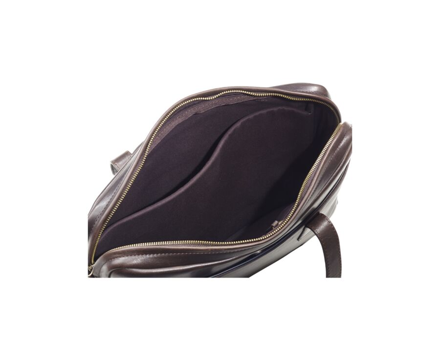 Cartable en cuir Chocolat Foncé - HARWINTON