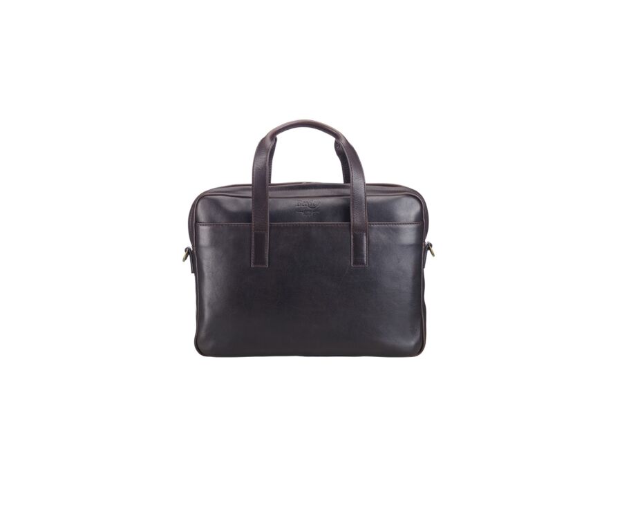 Cartable en cuir Chocolat Foncé - HARWINTON