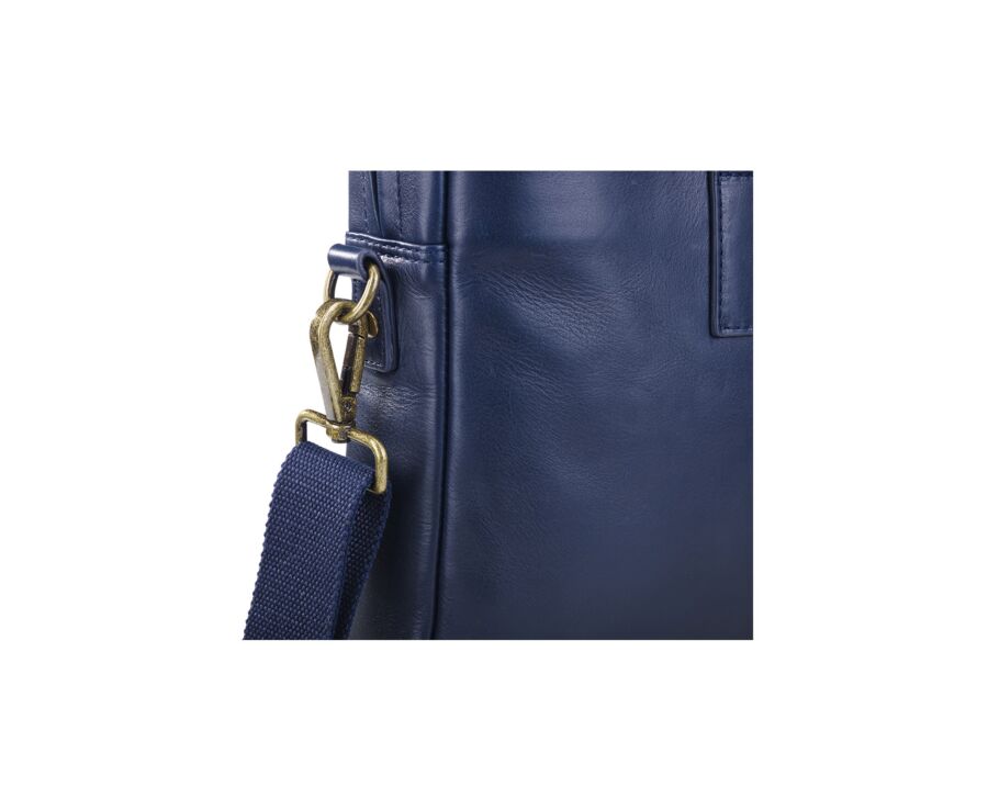Cartable en cuir Navy - HARWINTON
