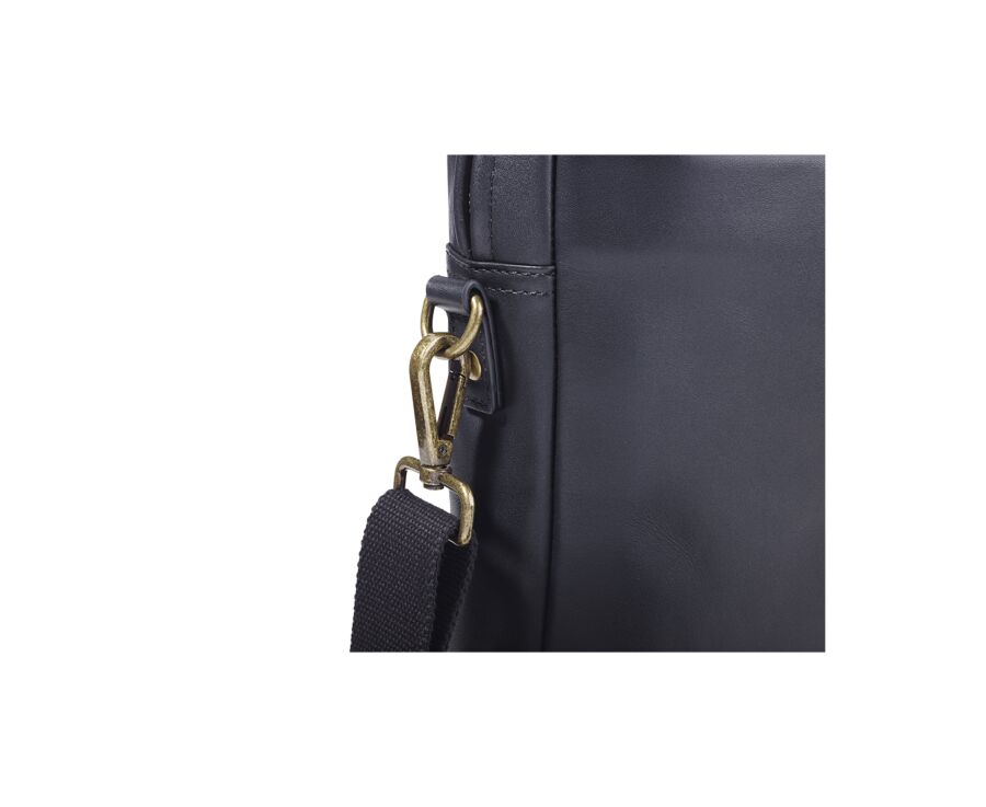 Cartable en cuir Noir - HARWINTON