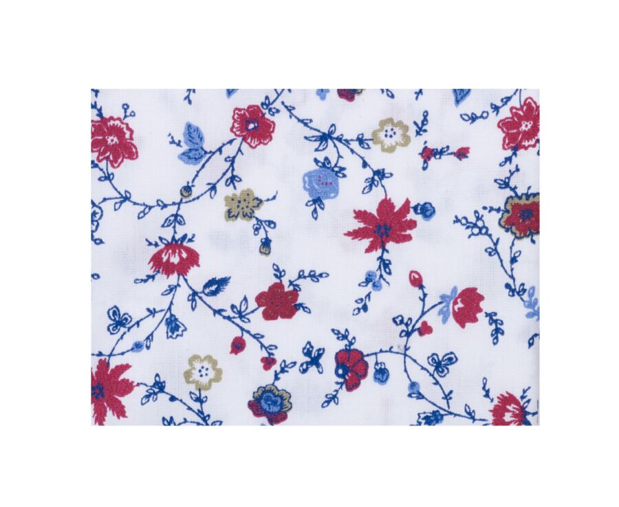 Chemise imprimée bleu rouge et beige - RODÉRIC