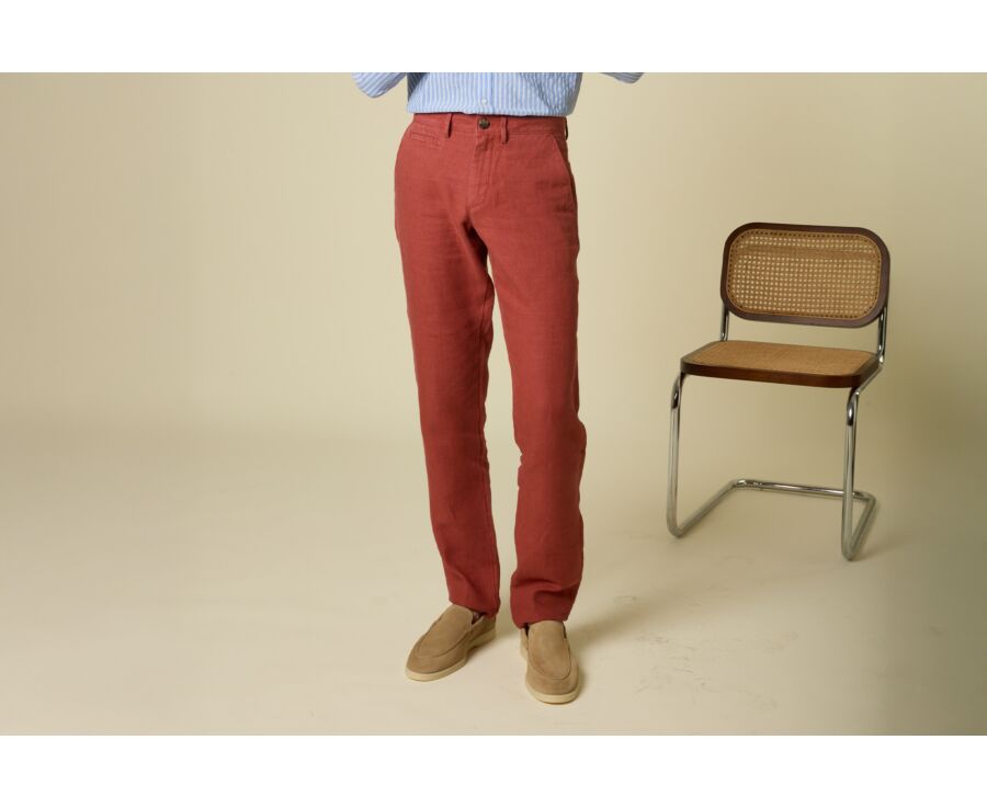 Pantalon chino homme Terracotta - KYLSON