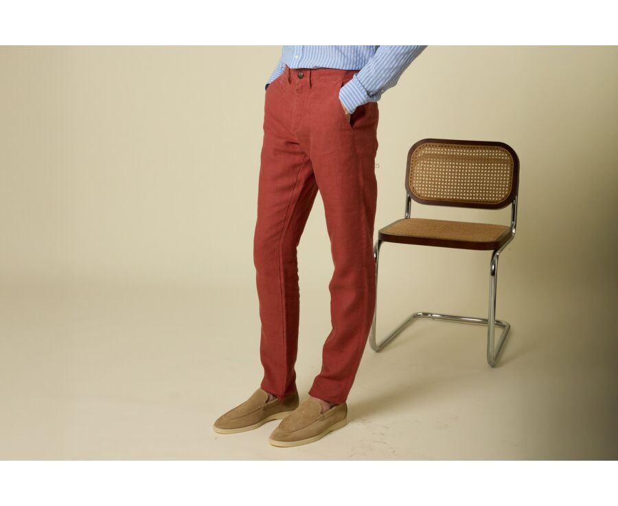 Pantalon chino homme Terracotta - KYLSON
