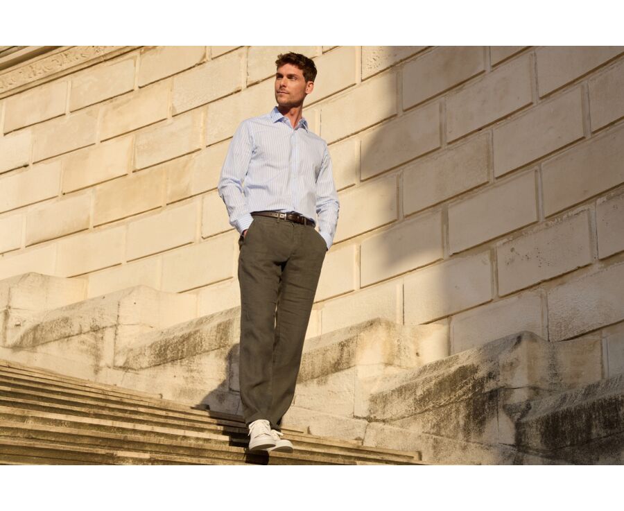 Pantalon chino homme Olive Foncé - KYLSON