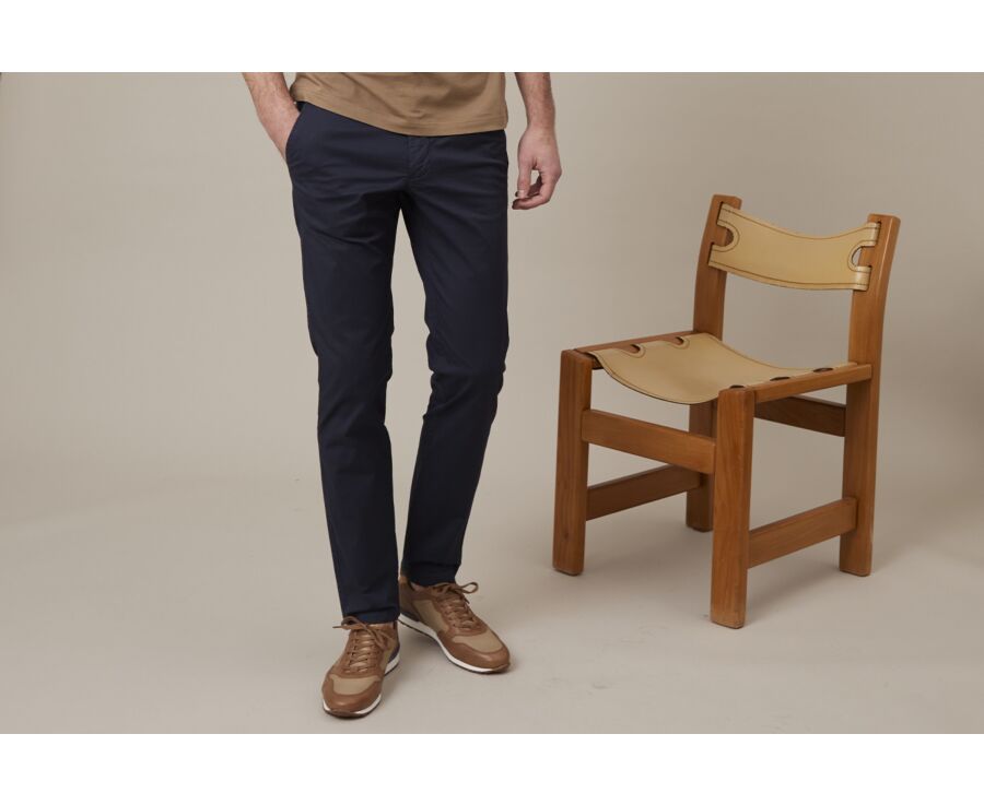 Pantalon chino homme Marine - KALLEN