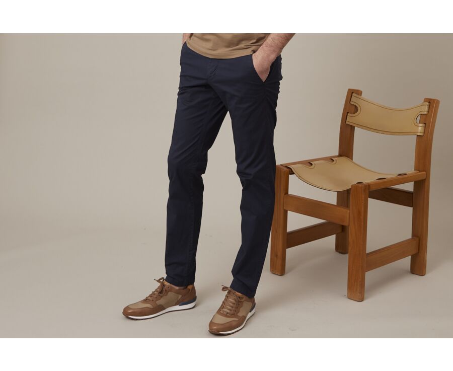 Pantalon chino homme Marine - KALLEN