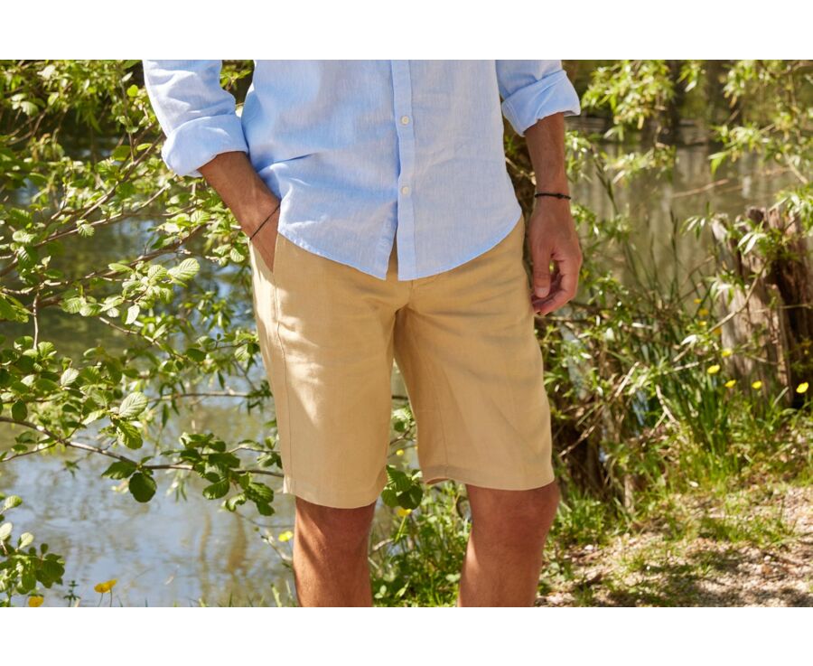 Bermuda lin Beige  - BORYS