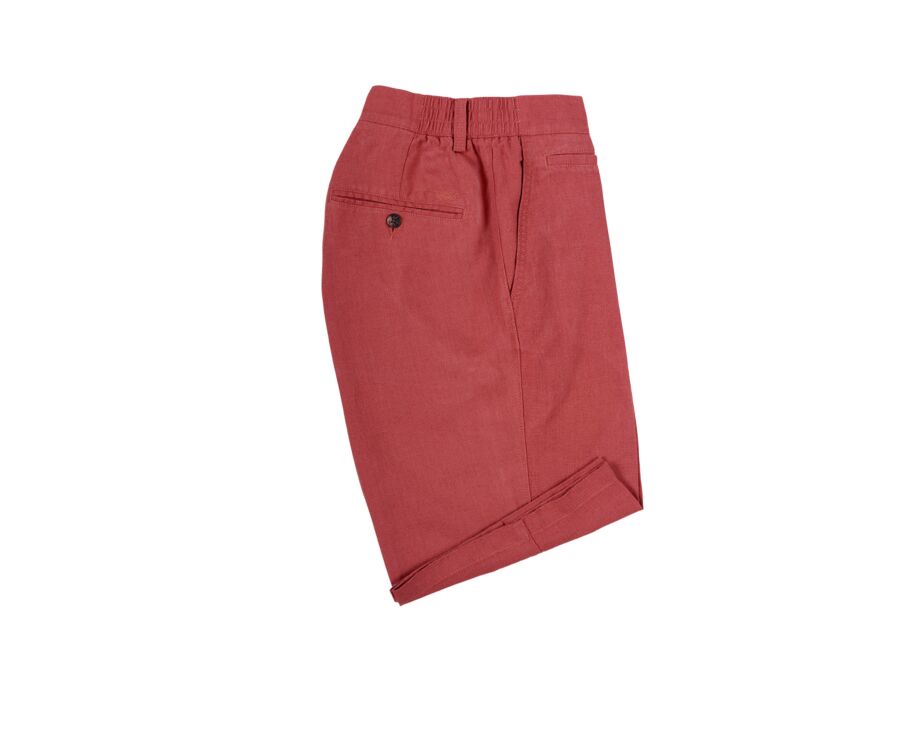Bermuda lin Framboise - BORYS