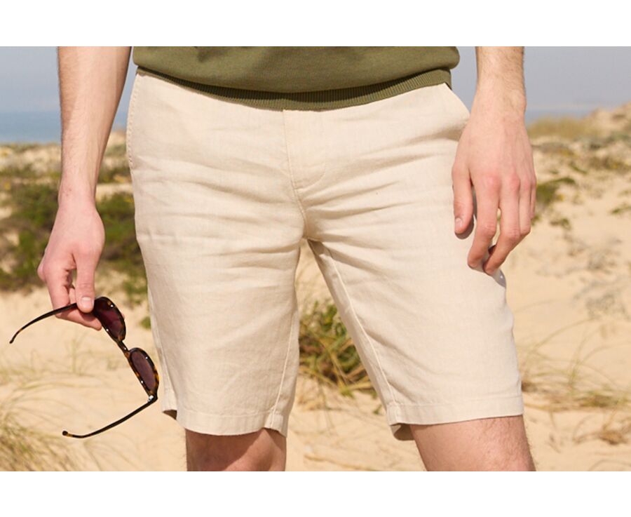 Bermuda lin Beige Clair - BORYS