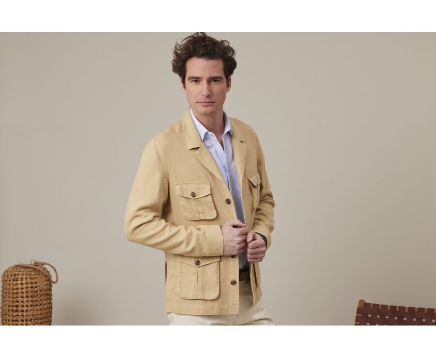 Veste saharienne homme Beige - JALBERT