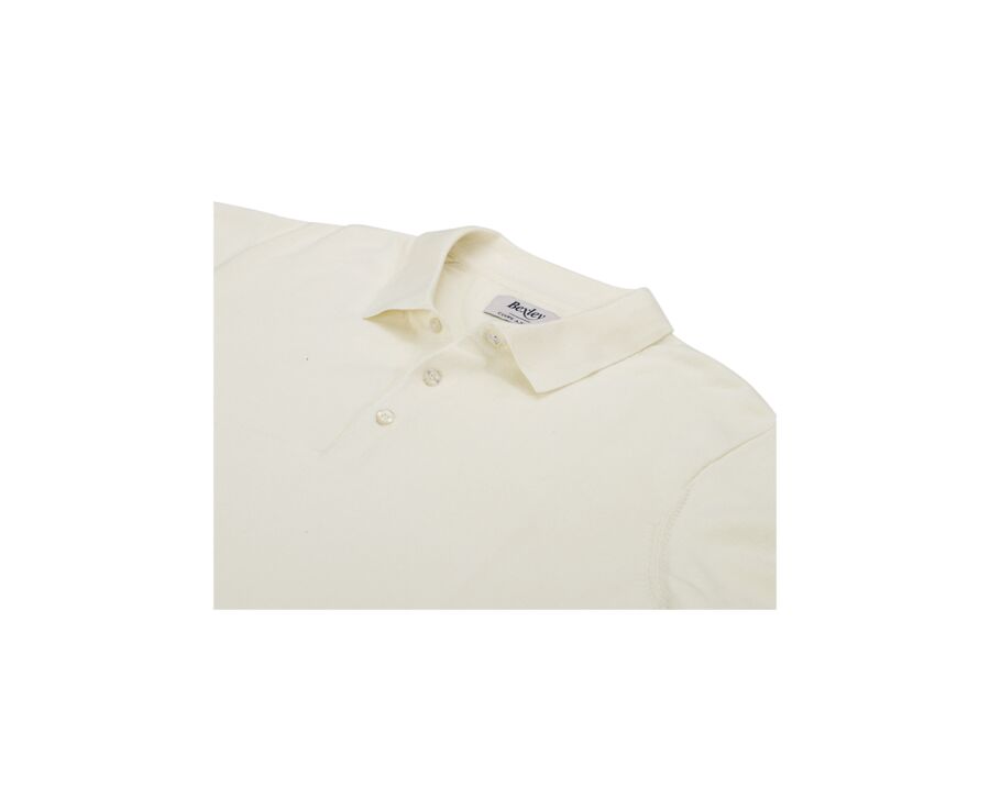 Polo homme Ecru - BRAIDEN