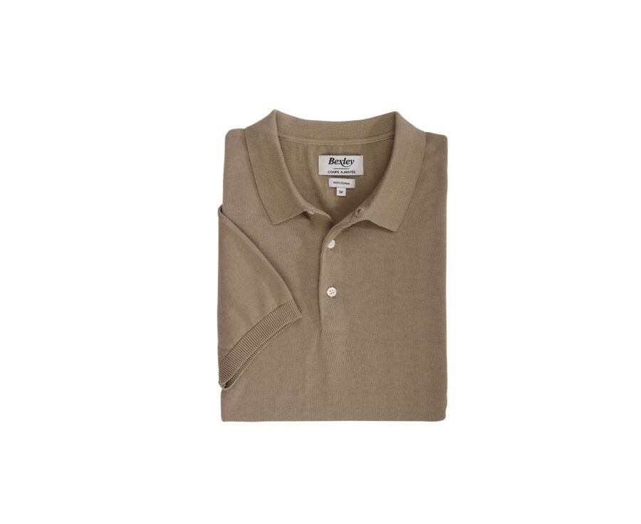 Polo homme Taupe - BRAIDEN