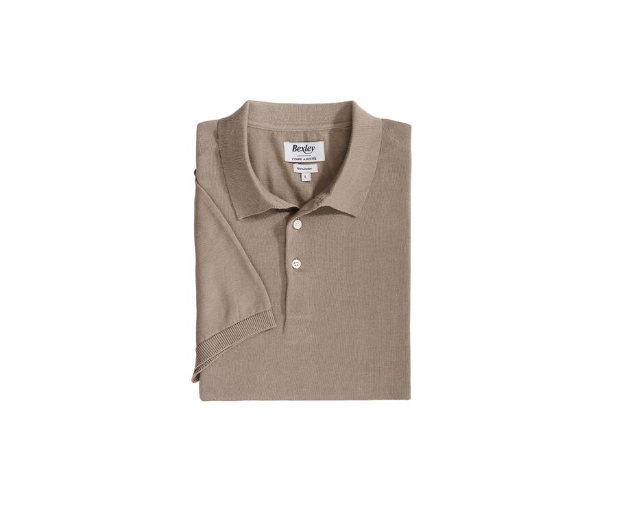 Polo homme Taupe - BRAIDEN