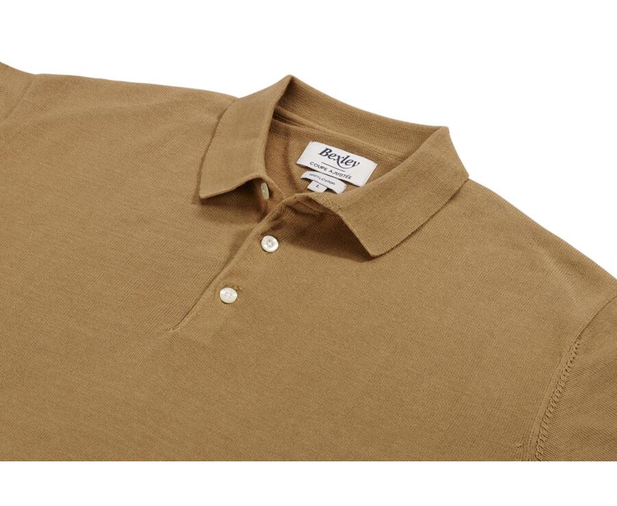 Polo habillé homme Camel - BRAIDEN
