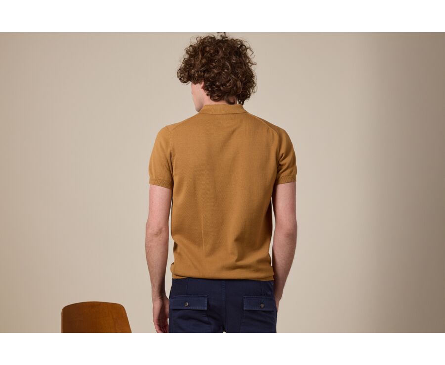 Polo habillé homme Camel - BRAIDEN