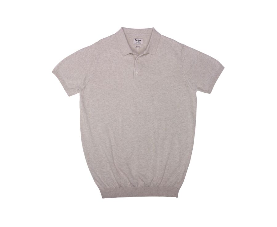 Polo habillé homme Beige Chiné - BRAIDEN