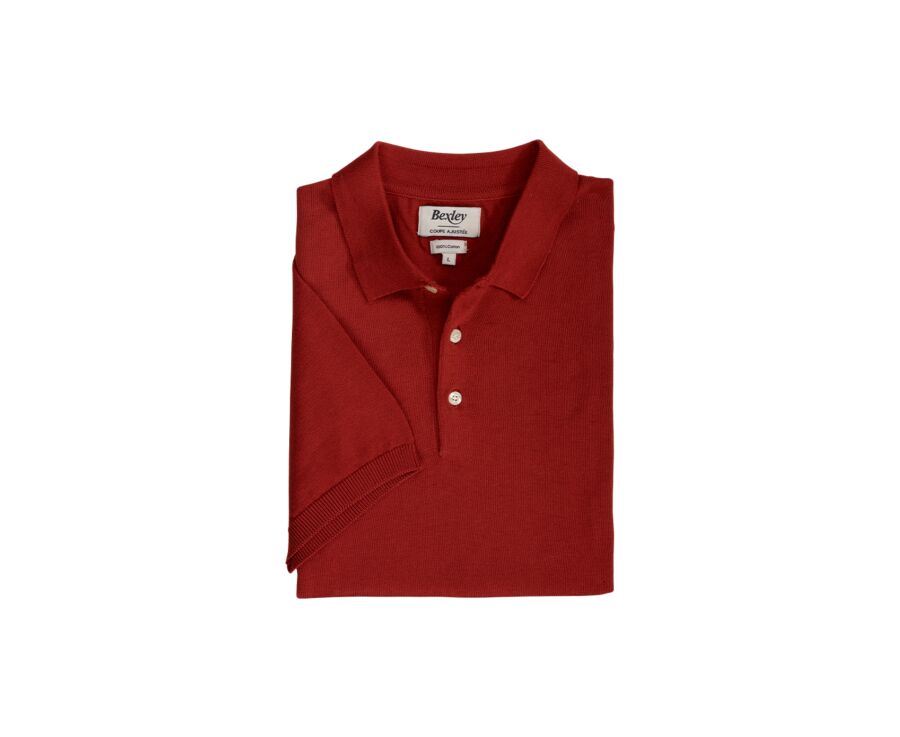 Polo homme Rouge Foncé - BRAIDEN