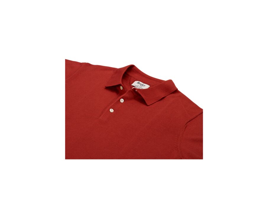 Polo homme Rouge Foncé - BRAIDEN