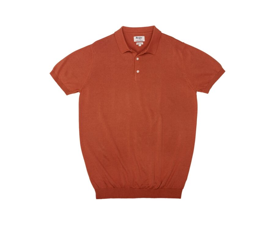 Polo habillé homme Terracotta - BRAIDEN II